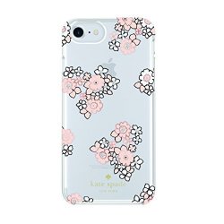 Kate Spade New York Protective Hardshell Case For Iphone 8 Iphone 7 Iphone 6 6S - Pink Sand Floral Burst White Gems