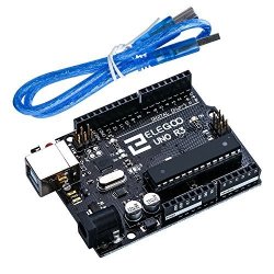DIYmall U R3 Development Board ATmega328P Microcontroller Compatible with Arduino，with Blue USB Cable