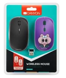Canyon Wireless Optical Mouse With Additional Cover 1 600DPI -