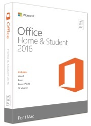 Microsoft Office Mac Home Student 2016 - Medialess