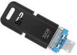 Silicon Power C50 Multifunction 32GB Mobile Flash Drive- 1X USB 3.1 Gen 1 Type-c Port 1X USB 3.1 Gen 1 Type-a Port 1X Micro USB 2.0 Port 32GB Stora
