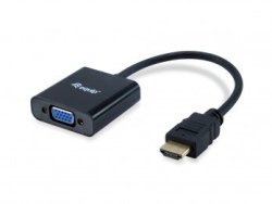 Equip HDMI To HD15 Vga Adapter With Audio