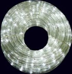 The CPS Warehouse Light Rope 3 Wire White LED 13MM With 360 Globes 10M