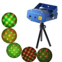 2-COLORS MINI Disco Dj Club Stage Light With Sound Active Function YX-05