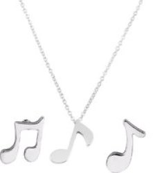 Za Music To My Ears Earring & Necklace Set