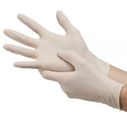 Latex Powdered Examination Gloves Large Box Of 100