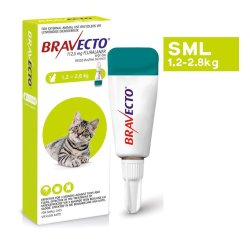 Bravecto Spot-on Tick And Flea Control For Cats - 1.2KG-2.8KG Small