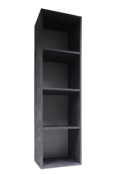 Storage Cube Shelf 4 Boxes Grey W35.6XD35.6XH137.6CM