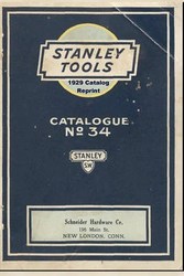 Stanley Tools 1929 Catalog Reprint