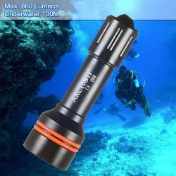 Archon D11v Diving Submarine Flashlight Lamp Torch Photography Fill Light Waterproof Underwater 100m