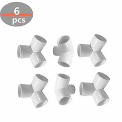 12Pack 3-Way PVC Fitting Elbow Corner Side Outlet Build Heavy Duty PVC Furniture