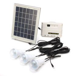 6w 6v Multi-function Solar Power Lighting System Solar Energy Kit