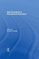New Directions In Educational Evaluation Hardcover