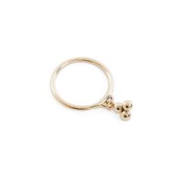 The Tres Charm Ring In Yellow Gold - T1 2