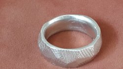 Hand Made Solid Sterling Silver Man's Ring. 13.6 Grammes. Suitable For Wedding.