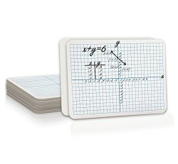 12 Pack Dry Erase Xy Axis Lap Board 9X12 Interactive Learning Coordinate Grid Whiteboard For Student And Classroom Use Math Board And College Board Double Sided