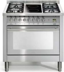 Lofra Professional 900 Gas Electric Oven With 4 Gas Burners 2 Ceran Electric Plates Stainless Steel