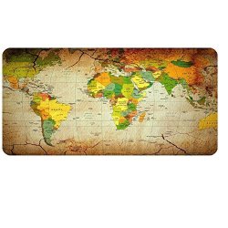 Deals On Ll Coeur Xxl World Map Mouse Pad Gaming Keyboard Mat