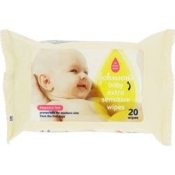 Johnson & Johnson Johnson's Baby - Extra Sensitive Fragrance Free Wipes - 20's