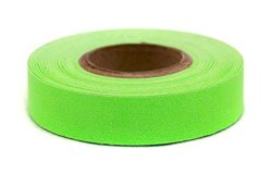 1 2" Fluorescent Green Color-code Writeable Labeling Tape Removable Adhesive 0.5 X 500 In. Roll