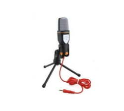 Condenser Microphone With Flexible Boom Shield And Tripod Stand