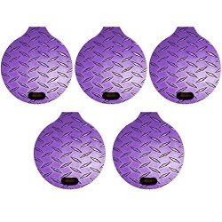 Mightyskins Skin For Trackr Bravo Gen 2.5 Pack Of 5 Skins - Purple Diamond Plate Protective Durable And Unique Vinyl Wrap Cover |