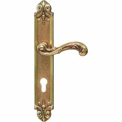 Masada Antique Door Handles On Back Plate - 295MM