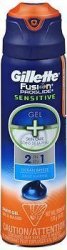 Gillette Fusion Proglide Sensitive Shave Gel + Skin Care Ocean Breeze - 6 Oz Pack Of 2