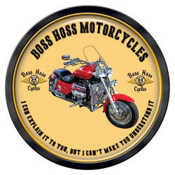 Boss Hoss Motorcycles - Round Classic Metal Sign