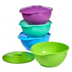 OTIMA - 12LT Salad Bowl With Lid Assorted Solid Colours