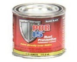 POR-15 Por 15 45032 - 4OZ Can Gloss Black Rust Preventative Paint - Paint Over Rust Single Can