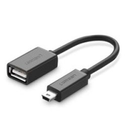 UGreen MINI USB M To USB2.0 F Otg Adapter - Black
