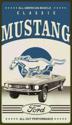 Mustang Big Metal Sign. 78 X 48cm Mt36