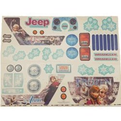 Power Wheels Frozen Jeep Wrangler Label Sheet