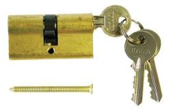 60mm Brass Door Cyinder Lock With V Cam For Trellidoor