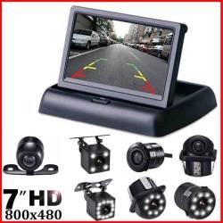 INCH 4.3 Folding Car Monitor With 4 LED 12 LED Butterfly Camera Night Vision