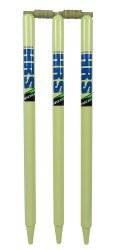 Hrs Practice Full Size Wooden Cricket Wickets Stumps With Bails- Half Set HRS-STU1A