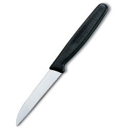 Victorinox Swiss Army Paring Knife Serrated 8cm in Black