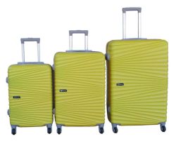 3-PIECE Travel Luggage Suitcase Bag Set-stylish And Convenient - Yellow