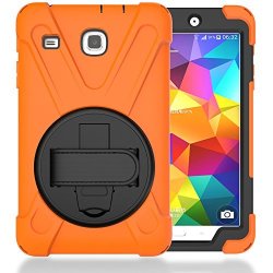 Case For Tab E 8.0" T377 2016 Release Shockproof Hybrid Protective Shield Case Cover palm Handstrap For Samsung Galaxy Tab E 8.0" SM-T377A T377V