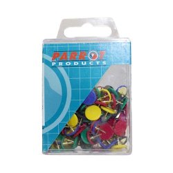 Drawing Pins Boxed Pack 100 - Assorted