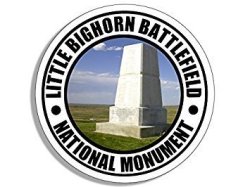 Magnet Round Little Bighorn Battlefield National Monument Magnet Travel Rv Native Indian Size: 4 X 4 Inch