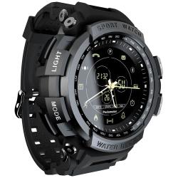 Color Screen IP68 Waterproof Fitness Smart Watch - Black