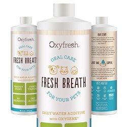Oxyfresh Premium Pet Dental Care Solution 16OZ : Best Way To Eliminate Bad Dog Breath & C