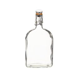 Kitchencraft Home Made Glass Bottle With Flip Top Ceramic Lid 500ML