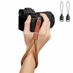 Wanby Camera Soft Cotton Hand Wrist Strap With Quick Release Buckles Camcorder Comfort Antislip Security Wrist Strap For Women Men All Dslr Universal Slr