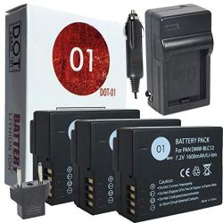 3X DOT-01 Brand 1600 Mah Replacement Leica Bp-dc 12 Batteries And Charger For Leica Q Typ 116 Digital Camera And Leica BPDC12