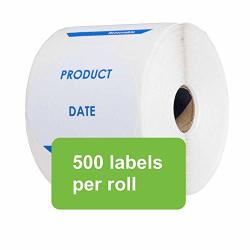Removable 3 Inch Product Date Labels - 1 Roll In Carton Box - 500 Round Labels Per Roll