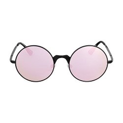 Le Specs Women's Poolside Punk Sunglasses Matte Black peach One Size
