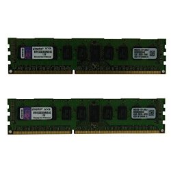 Kingston 8GB 2X4GB KVR1333D3D8R9S 4G PC3-10600 DDR3-1333 DDR3 Sdram Ecc Registered 240 Pin 1.5V Server Memory Pack Of 2